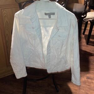 White with design, Jean Jacket